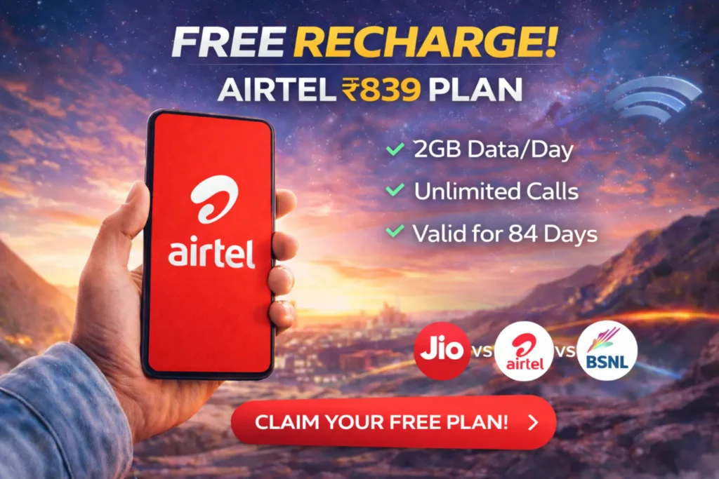 Airtel ₹839 Recharge Plan